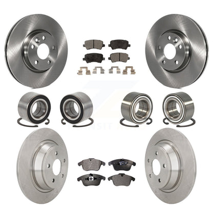 Bearing Brake Rotor Pads Front Rear Kit (10Pc) For 12-15 Land Rover Range Evoque