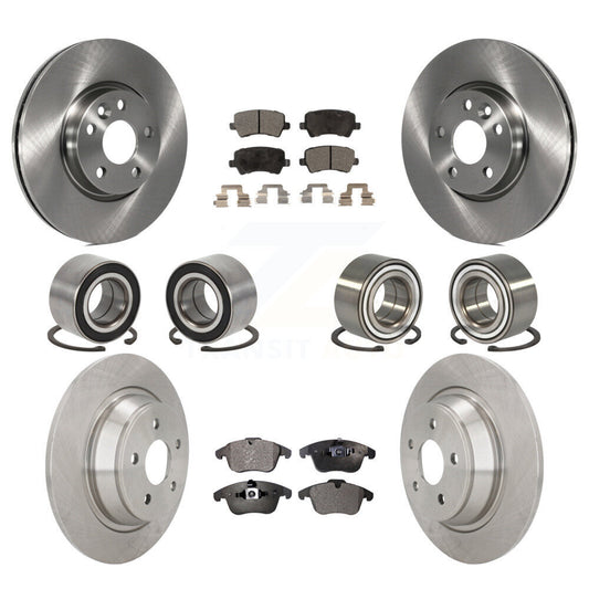 Bearing Brake Rotor Pads Front Rear Kit (10Pc) For 12-15 Land Rover Range Evoque