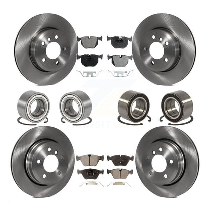 Bearings Disc Brake Rotors And Pads Front Rear Kit (10Pc) For 2004-2010 BMW X3