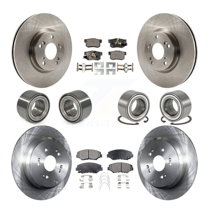 Bearing Disc Brake Rotor And Pads Front Rear Kit (10Pc) For 2005-2006 Honda CR-V