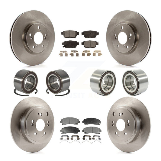Bearing Disc Brake Rotor Pad Front Rear Kit (10Pc) For 2006-2014 Honda Ridgeline