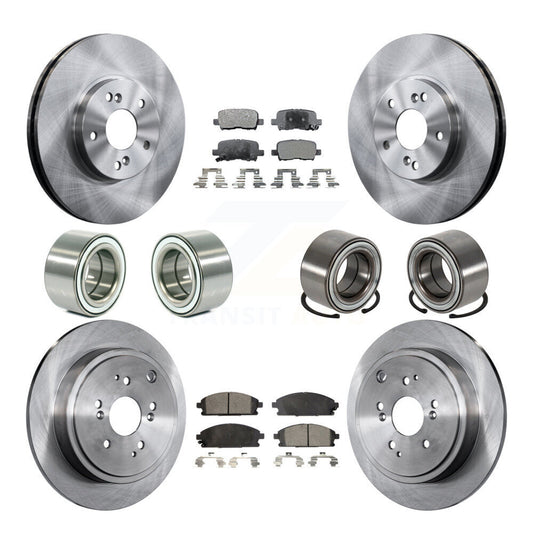 Bearing Disc Brake Rotors And Pads Front Rear Kit (10Pc) For 2003-2006 Acura MDX