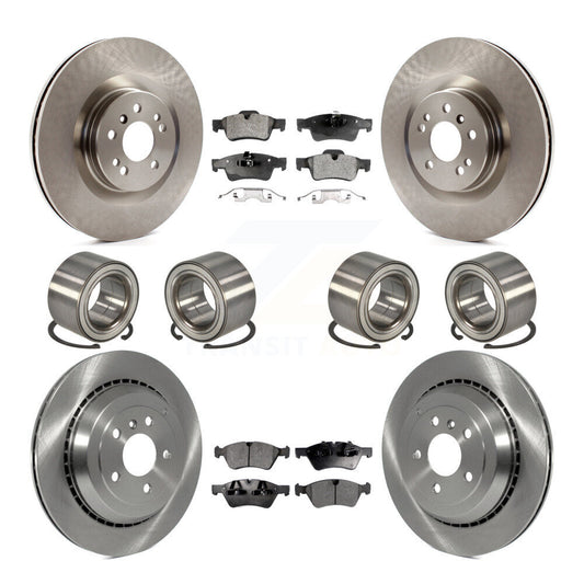 Bearing Disc Brake Rotor Pad Front Rear Kit (10Pc) For Mercedes-Benz ML350 ML550