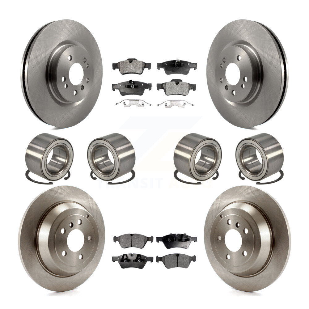 Bearing Brake Rotor Pad Front Rear Kit (10Pc) For Mercedes-Benz ML350 ML320 R350