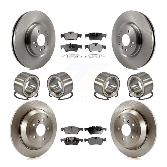 Bearing Brake Rotor Pad Front Rear Kit (10Pc) For Mercedes-Benz ML350 ML320 R350