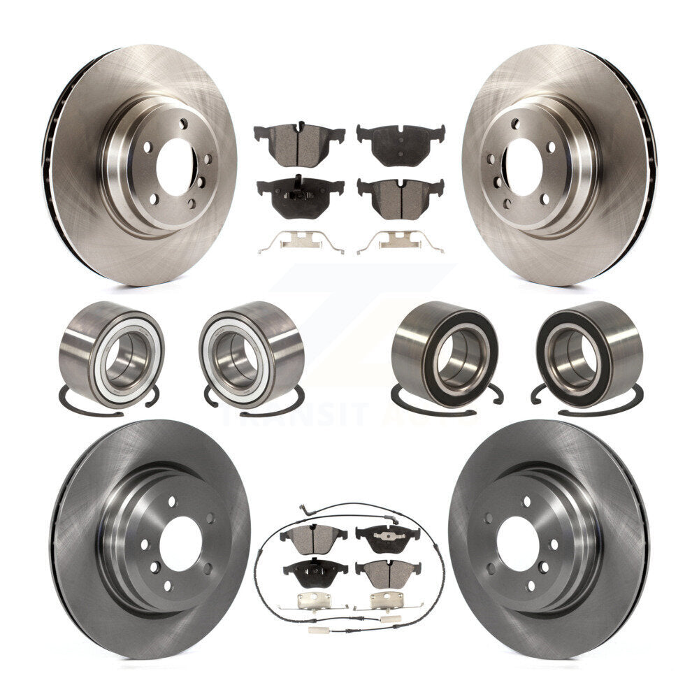 Bearing Disc Brake Rotor And Pad Front Rear Kit (10Pc) For BMW 335i xDrive 335xi