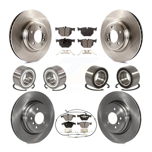 Bearing Disc Brake Rotor And Pad Front Rear Kit (10Pc) For BMW 335i xDrive 335xi