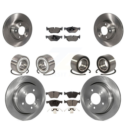 Wheel Bearings Disc Brake Rotors And Pads Front Rear Kit (10Pc) For BMW 328xi