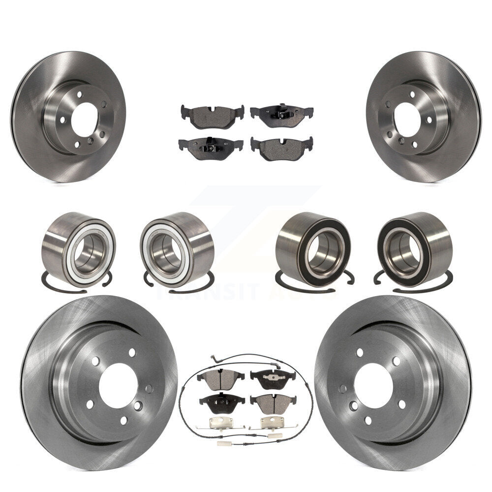 Bearing Disc Brake Rotor And Pad Front Rear Kit (10Pc) For BMW 328i xDrive 328xi