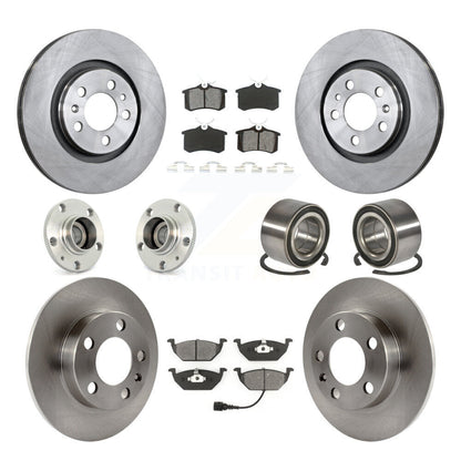 Hub Bearing Disc Brake Rotor And Pad Front Rear Kit (10Pc) For Volkswagen Beetle