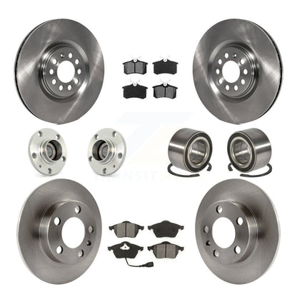 Hub Bearing Disc Brake Rotor And Pad Front Rear Kit (10Pc) For 2000-2006 Audi TT