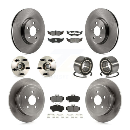 Hub Bearing Disc Brake Rotor & Pad Front Rear Kit (10Pc) For Chrysler PT Cruiser
