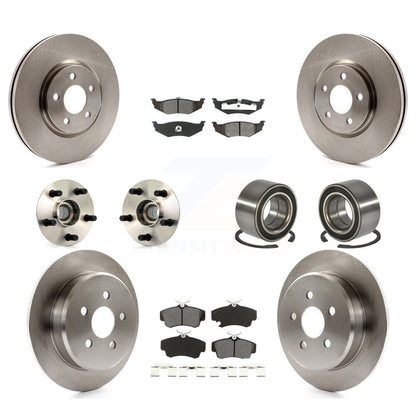 Hub Bearing Disc Brake Rotor & Pad Front Rear Kit (10Pc) For Chrysler PT Cruiser