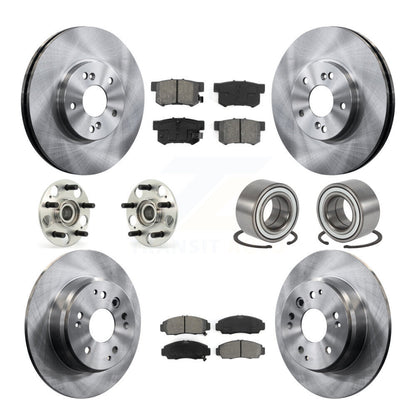 Hub Bearing Disc Brake Rotor & Pads Front Rear Kit (10Pc) For 1999-2003 Acura TL