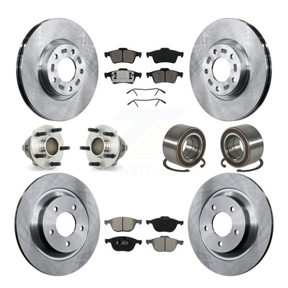 Hub Bearing Disc Brake Rotor Pad Front Rear Kit (10Pc) For 2006 Mazda 5 To 02 06