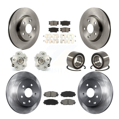 Hub Bearing Disc Brake Rotor And Pad Front Rear Kit (10Pc) For 2010 Lexus HS250h