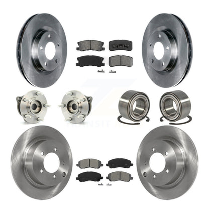Hub Bearing Brake Rotor Pad Front Rear Kit (10Pc) For Mitsubishi Outlander Sport