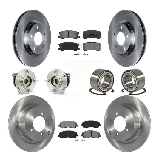 Hub Bearing Brake Rotor Pad Front Rear Kit (10Pc) For Mitsubishi Outlander Sport