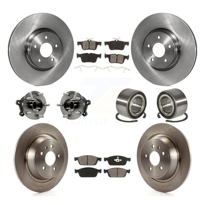 Hub Bearing Brake Rotor & Pads Front Rear Kit (10Pc) For Ford Escape Lincoln MKC