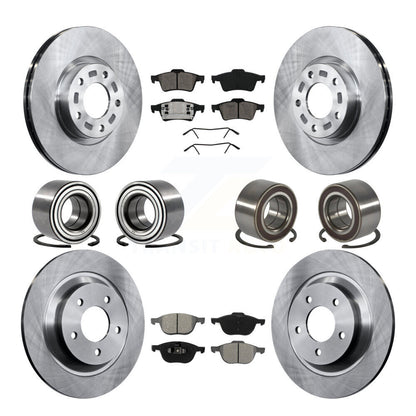 Bearing Disc Brake Rotor And Pad Front Rear Kit (10Pc) For 2006 Mazda 5 To 02 06