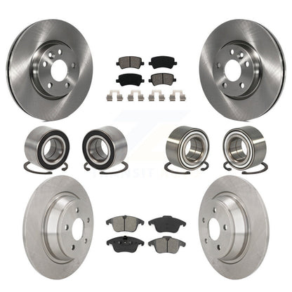 Bearing Brake Rotor Pads Front Rear Kit (10Pc) For 12-15 Land Rover Range Evoque
