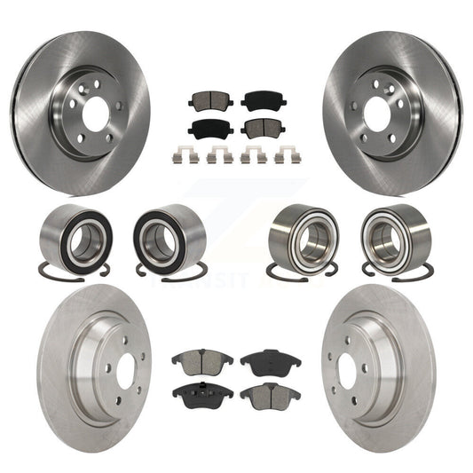 Bearing Brake Rotor Pads Front Rear Kit (10Pc) For 12-15 Land Rover Range Evoque