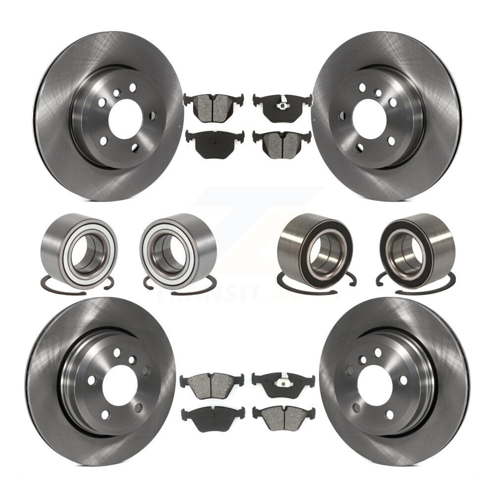 Bearings Disc Brake Rotors And Pads Front Rear Kit (10Pc) For 2004-2010 BMW X3