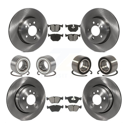 Bearings Disc Brake Rotors And Pads Front Rear Kit (10Pc) For 2004-2010 BMW X3