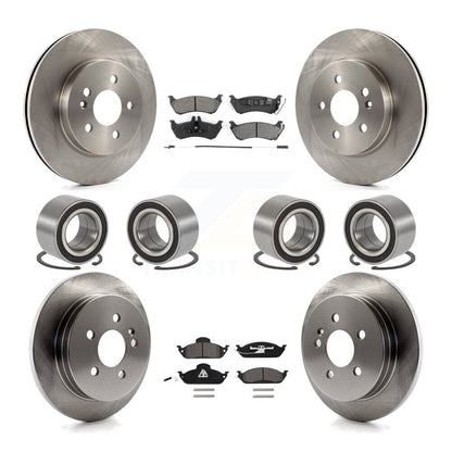 Bearing Disc Brake Rotor Pad Front Rear Kit (10Pc) For Mercedes-Benz ML320 ML350