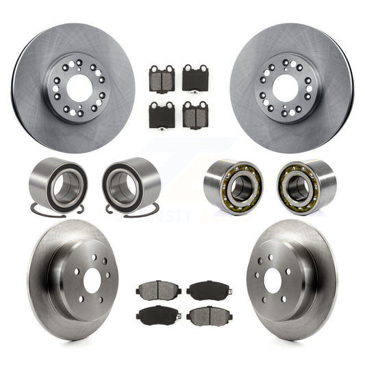 Bearing Disc Brake Rotor And Pad Front Rear Kit (10Pc) For 2001-2005 Lexus IS300