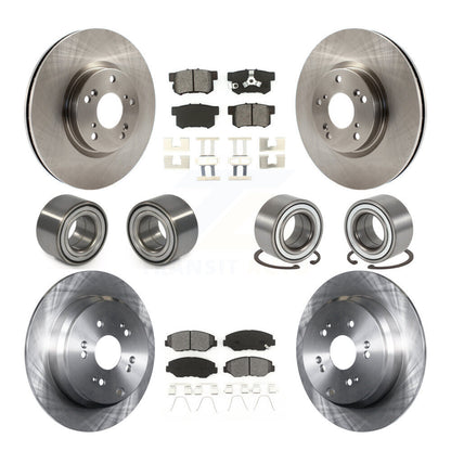Bearing Disc Brake Rotor And Pads Front Rear Kit (10Pc) For 2005-2006 Honda CR-V