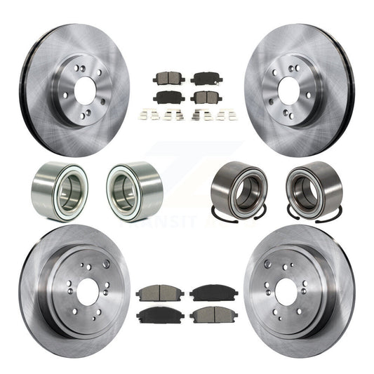 Bearing Disc Brake Rotors And Pads Front Rear Kit (10Pc) For 2003-2006 Acura MDX