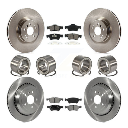 Bearing Disc Brake Rotor Pad Front Rear Kit (10Pc) For Mercedes-Benz GL350 GL320