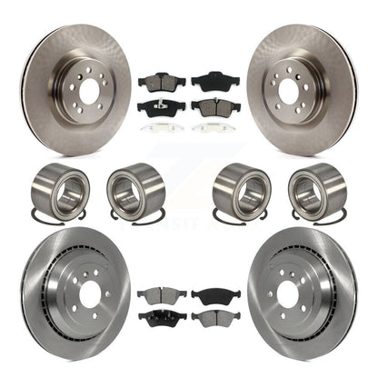 Bearing Disc Brake Rotor Pad Front Rear Kit (10Pc) For Mercedes-Benz ML350 ML550