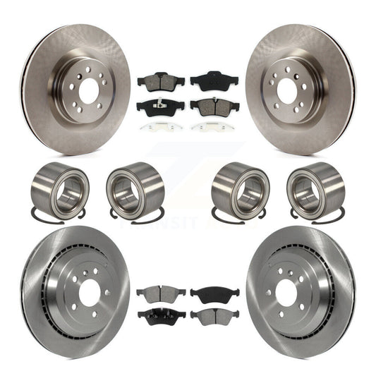 Bearing Disc Brake Rotor Pad Front Rear Kit (10Pc) For Mercedes-Benz ML350 ML550