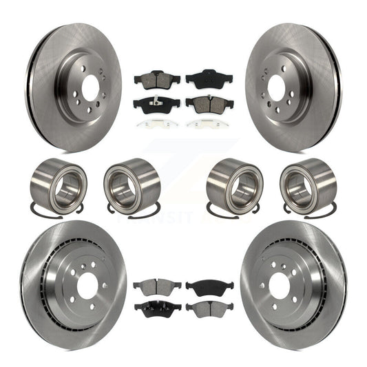 Bearing Disc Brake Rotor Pads Front Rear Kit (10Pc) For Mercedes-Benz ML500 R350