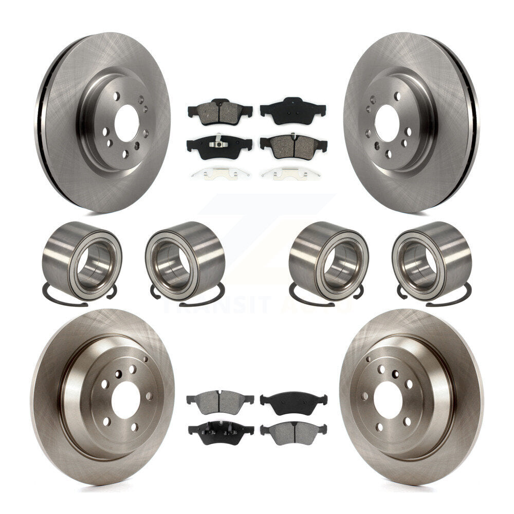 Bearing Brake Rotor Pad Front Rear Kit (10Pc) For Mercedes-Benz ML350 ML320 R350