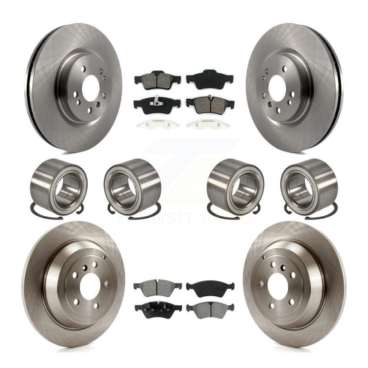 Bearing Brake Rotor Pad Front Rear Kit (10Pc) For Mercedes-Benz ML350 ML320 R350
