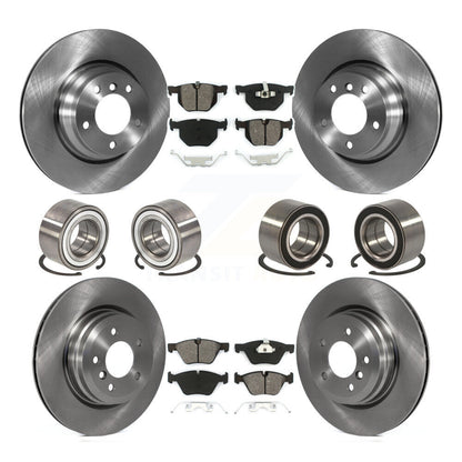 Wheel Bearing Disc Brake Rotor And Pads Front Rear Kit (10Pc) For 2006 BMW 330xi