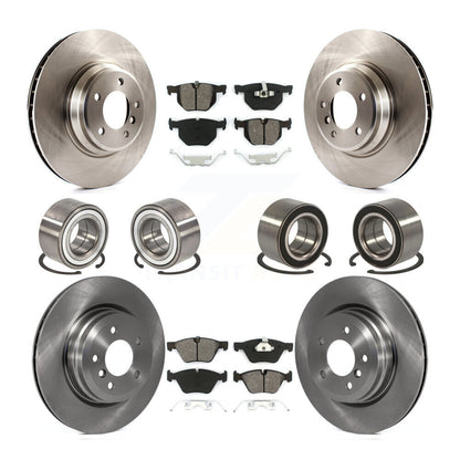 Wheel Bearing Disc Brake Rotor And Pads Front Rear Kit (10Pc) For 2007 BMW 335xi