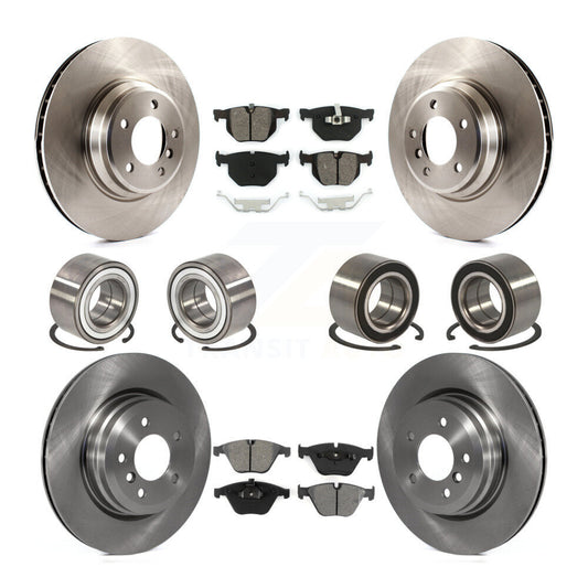 Bearing Disc Brake Rotor And Pad Front Rear Kit (10Pc) For BMW 335i xDrive 335xi