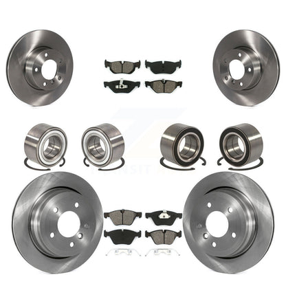 Wheel Bearings Disc Brake Rotors And Pads Front Rear Kit (10Pc) For BMW 328xi
