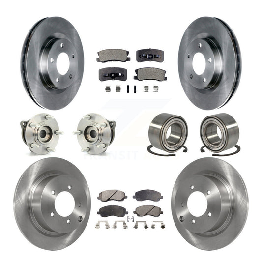 Hub Bearing Brake Rotor Pad Front Rear Kit (10Pc) For Mitsubishi Outlander Sport