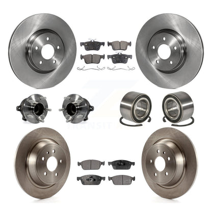 Hub Bearing Brake Rotor & Pads Front Rear Kit (10Pc) For Ford Escape Lincoln MKC