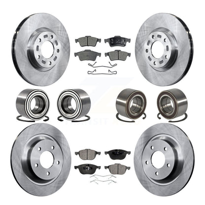 Bearing Disc Brake Rotor And Pad Front Rear Kit (10Pc) For 2006 Mazda 5 To 02 06