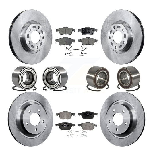 Bearing Disc Brake Rotor And Pad Front Rear Kit (10Pc) For 2006 Mazda 5 To 02 06