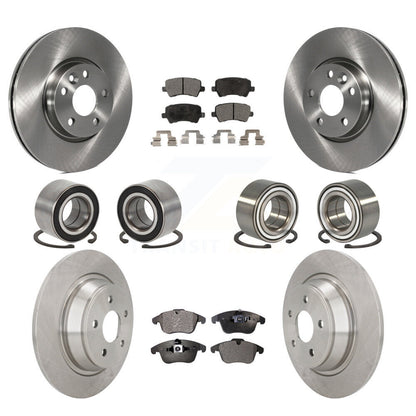 Bearing Brake Rotor Pads Front Rear Kit (10Pc) For 12-15 Land Rover Range Evoque