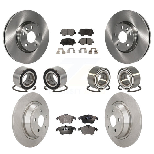 Bearing Brake Rotor Pads Front Rear Kit (10Pc) For 12-15 Land Rover Range Evoque