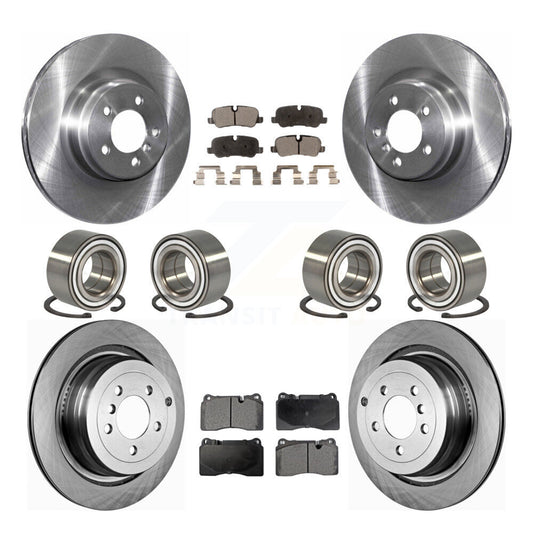 Bearing Brake Rotor Pads Front Rear Kit (10Pc) For Land Rover Range Supercharged