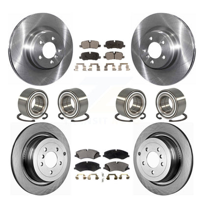 Bearings Disc Brake Rotors And Pads Front Rear Kit (10Pc) For Land Rover Range